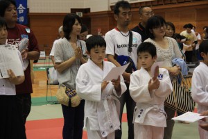 チャレンジマッチ参加者に表彰状が贈られました